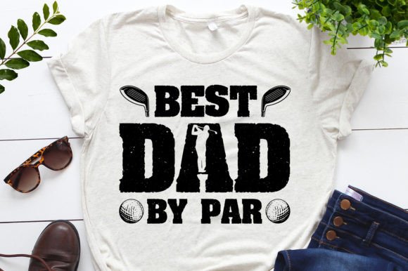 Best Dad by Par Golf T-Shirt Design