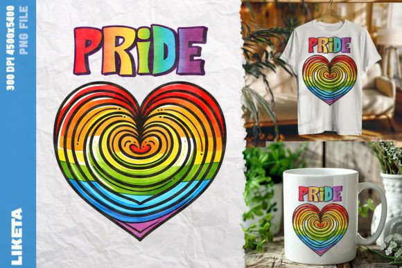 Colorful Pride Heart Design: Vibrant Graphics for Impactful Projects