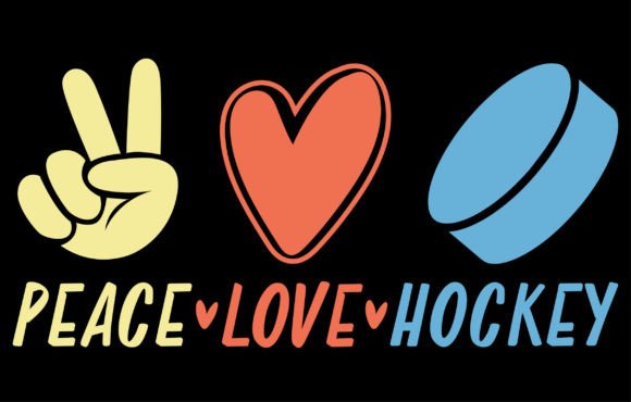 Creative Apparel: The Peace Love Hockey T-shirt Design