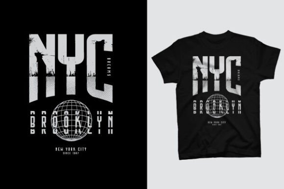 Creative T Shirt Design - NYC New York: Illustrations & Type