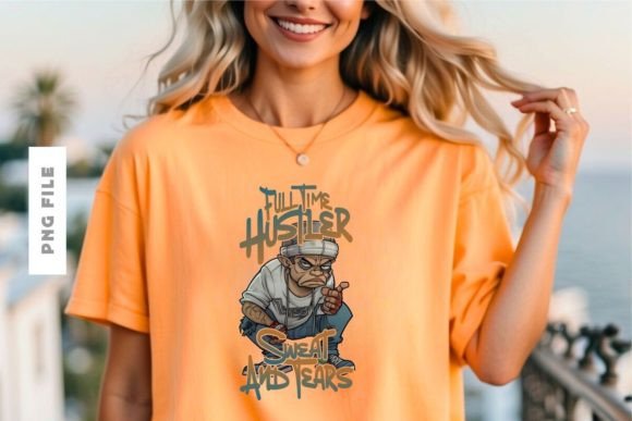 Full Time Hustler T-shirt Design: A Modern Creative Asset