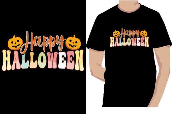 Happy Halloween Custom T-shirt Design: A Versatile Creative Asset