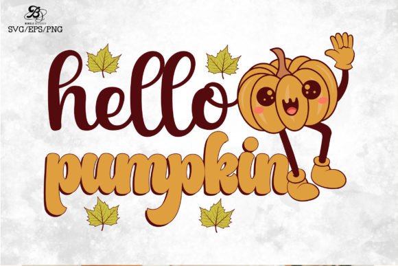 Hello Pumpkin SVG PNG Design: A Seasonal Asset