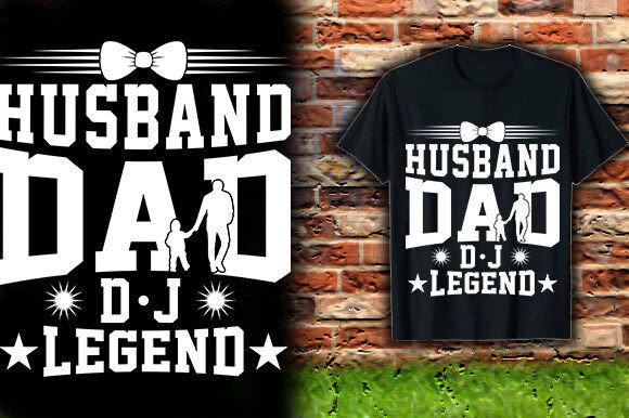 Husband Dad DJ Legend: The Ultimate Father's Day Tee Design