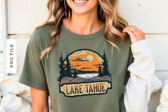 Lake Tahoe T-shirt Design: A Premium Creative Asset