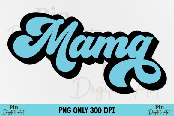 Mama PNG: Elevate Your Creative Projects with Retro Mom Design