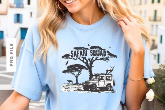 Safari Squad T-shirt Design: A Creative Asset for Modern Branding
