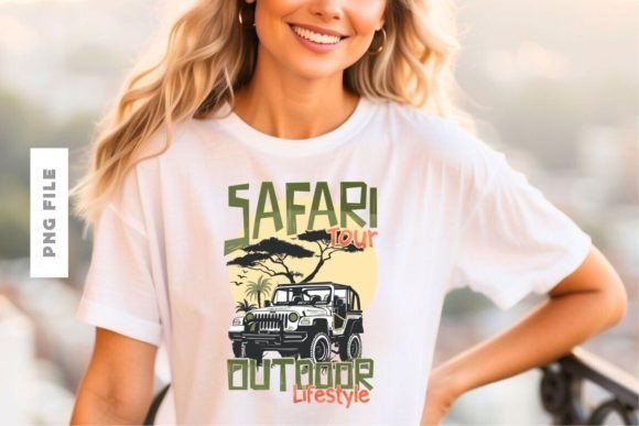 Safari Tour T-Shirt Design: A Premium Asset for Creative Projects