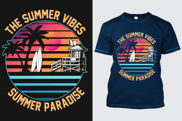 Summer T-Shirt Design 25: Elevate Your Brand with Vector Versatility