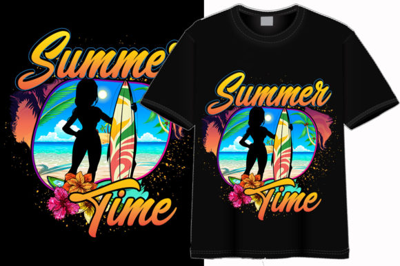 Summer T-shirt Design 6: A Versatile Vector Asset