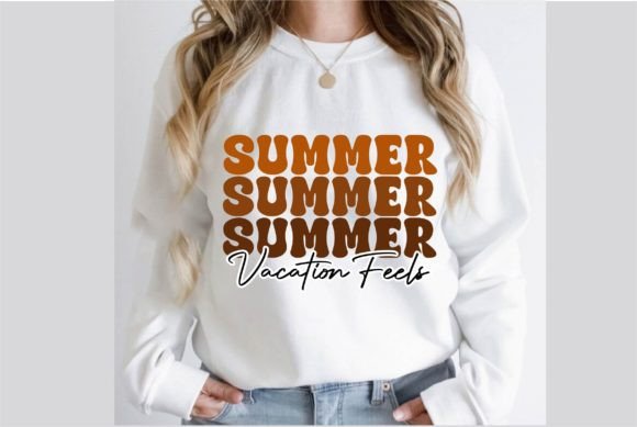 Summer Vacation Feels: A Retro PNG Design for Modern Branding