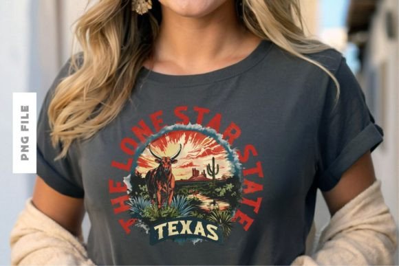 The Lone Star State T-Shirt Design: A Premier Creative Asset